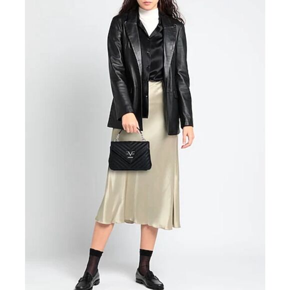 V 1969 by Versace Womens Marina Detachable Strap Shoulder Handbag Black OS NWT - Picture 2 of 10